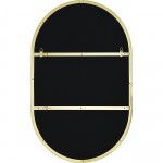 Beckah Satin Brass Iron Mirror (26X40)