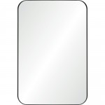 Glencoe Matte Black Iron Mirror (24X36)