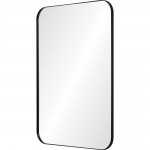 Glencoe Matte Black Iron Mirror (24X36)