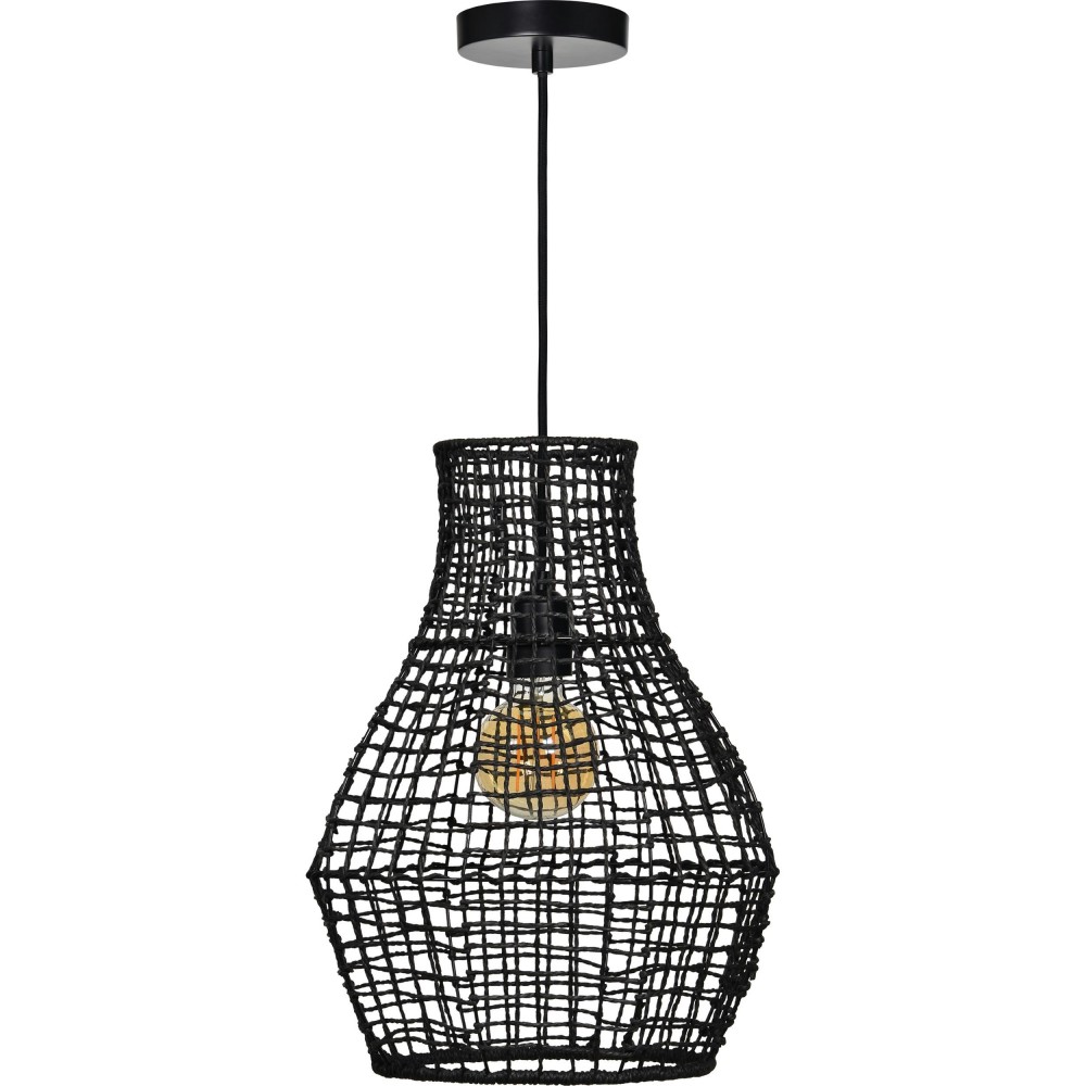 Akami Black Mesh Seagrass Ceiling Fixture Akami Black Mesh Seagrass Ceiling Fixture