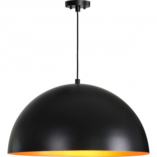 Sina Matte Black (Outer Shade) Matte Gold (Inner Shade) Aluminum Ceiling Fixture