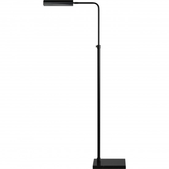 Fadia Matte Black Iron Floor Lamp