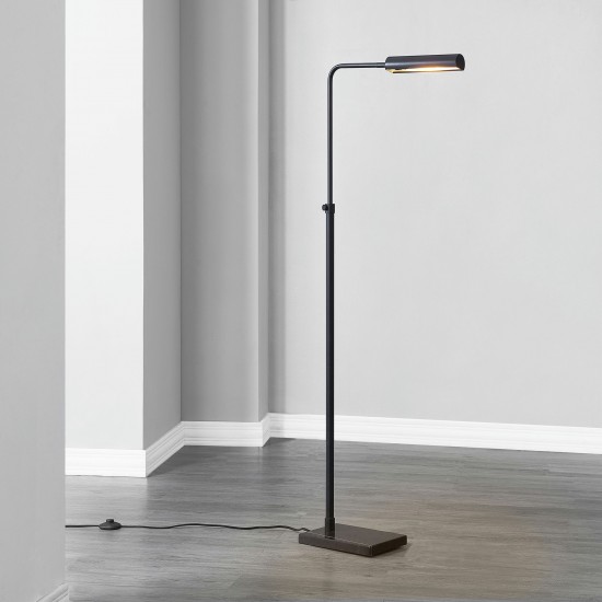 Fadia Matte Black Iron Floor Lamp