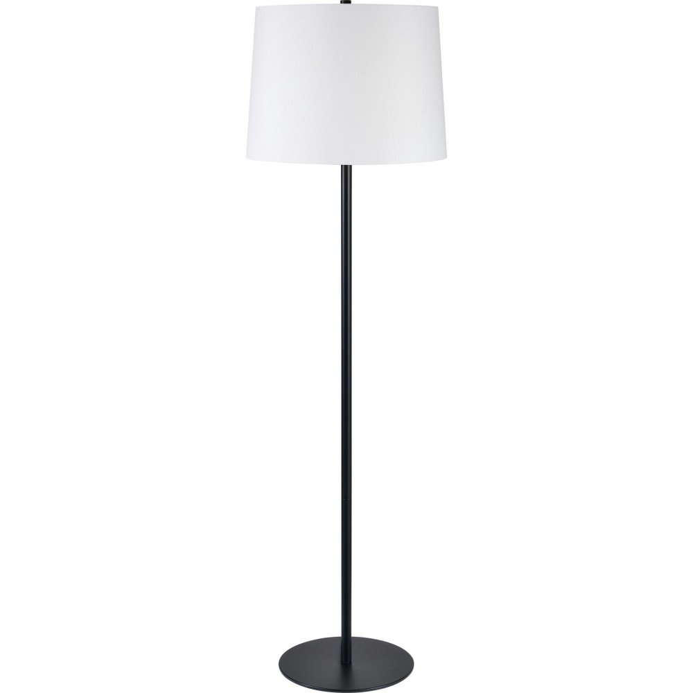 Nevin Matte Black Iron Floor Lamp