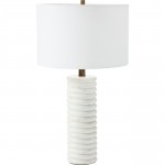 Sumner White Marble, Iron Table Lamp