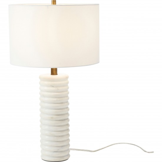 Sumner White Marble, Iron Table Lamp