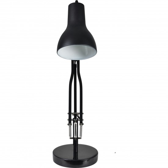 Jamie Matte Black Iron, Steel Table Lamp