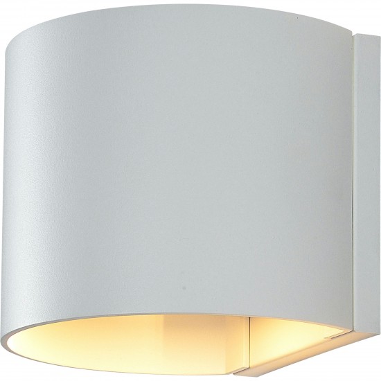 Zak Matte White Aluminum Wall Sconce