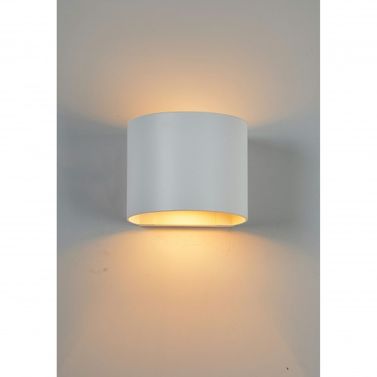 Zak Matte White Aluminum Wall Sconce