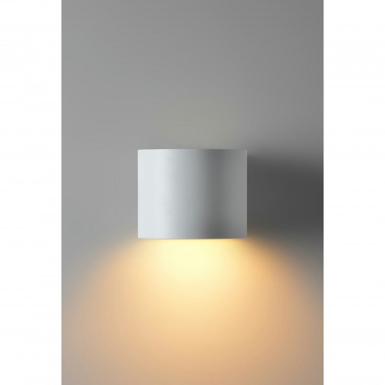 Zak Matte White Aluminum Wall Sconce