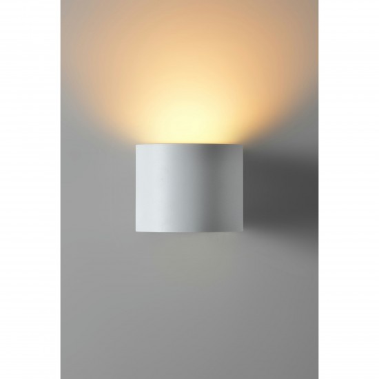 Zak Matte White Aluminum Wall Sconce