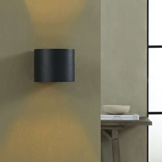 Lark Matte Black Aluminum Wall Sconce