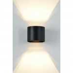 Lark Matte Black Aluminum Wall Sconce