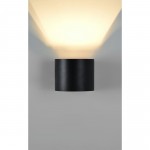 Lark Matte Black Aluminum Wall Sconce