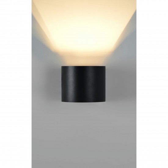 Lark Matte Black Aluminum Wall Sconce