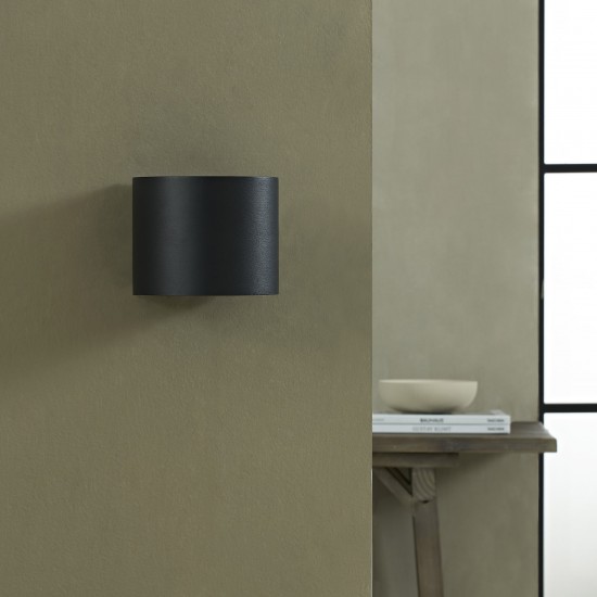 Lark Matte Black Aluminum Wall Sconce