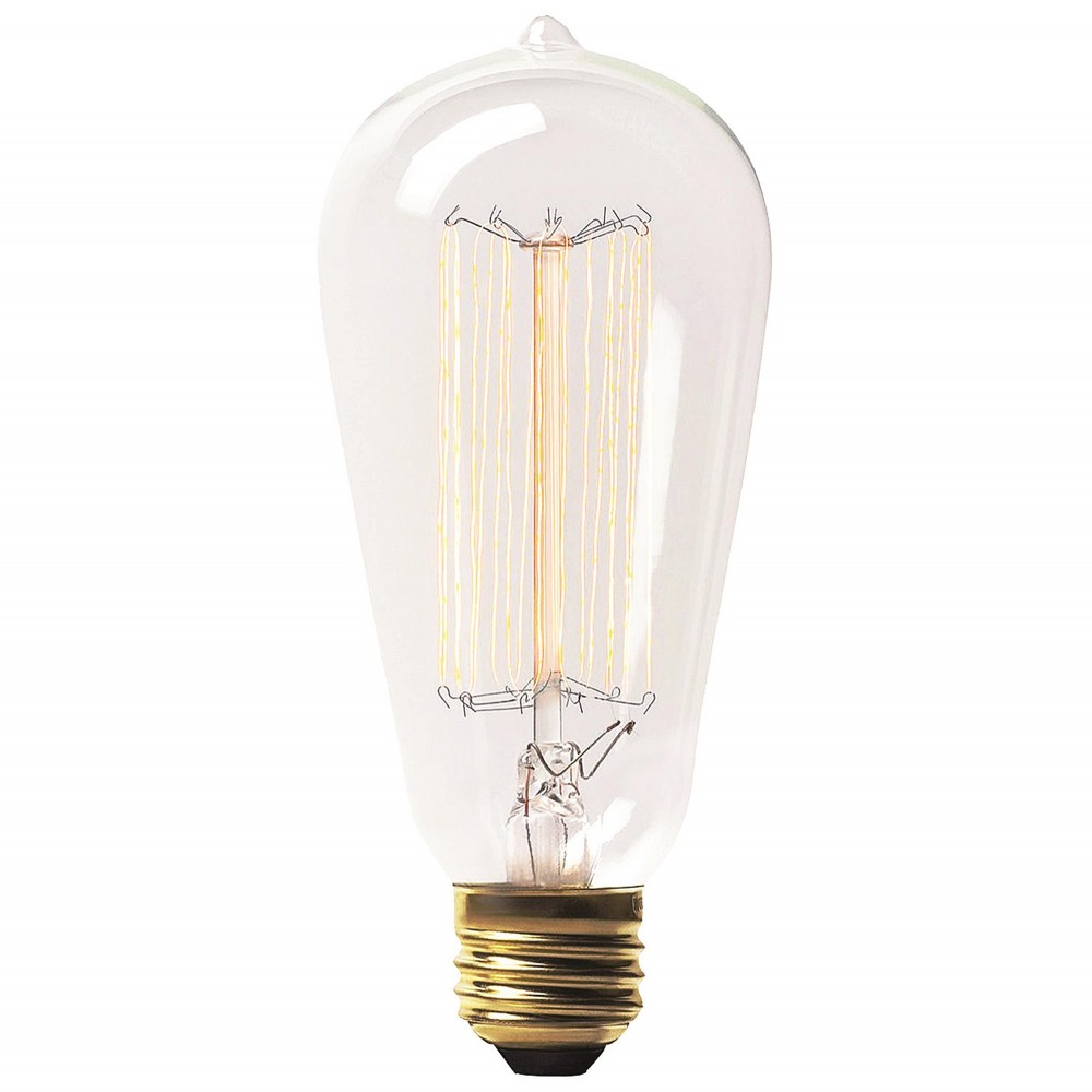 Retro Clear Incandescent Light Bulb (Pack Of 3)