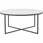 Livia Matte Black Iron Coffee Table