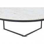 Livia Matte Black Iron Coffee Table