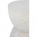 Chayton Natural Stone, Resin, Fiberglass Side Table (Indoor/ Outdoor)