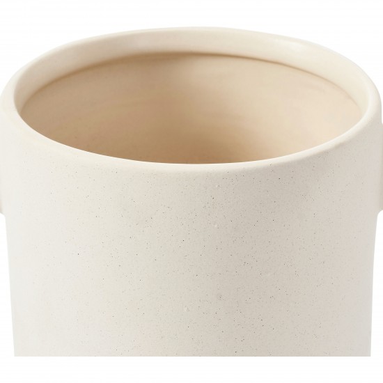 Positano Matte Cream Ceramic Vase