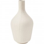 Akasia Matte Textured Ivory Ceramic Vase