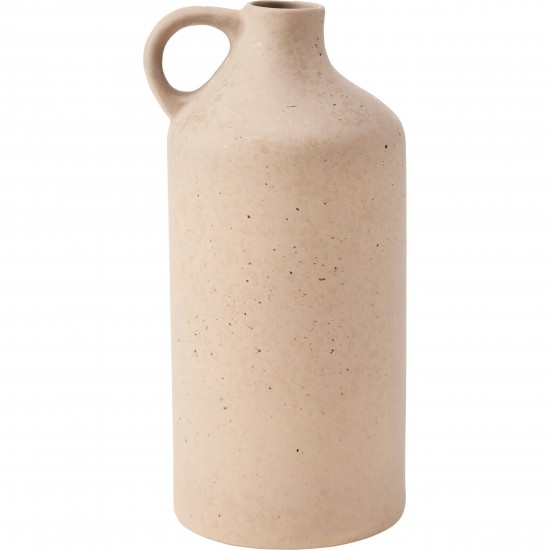 Suri Matte Beige With Speckles Ceramic Vase