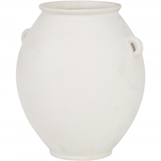 Yevla Matte Off-White Ceramic Vase