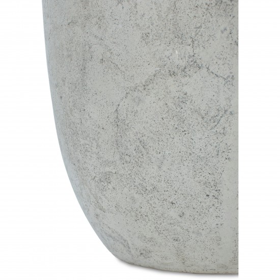 Nelia Beige Taupe Stone, Resin, Fiberglass Teacup Planter