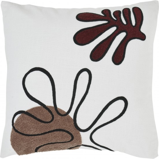 Erin White/Multi Cotton Pillow