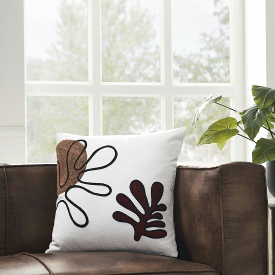 Erin White/Multi Cotton Pillow