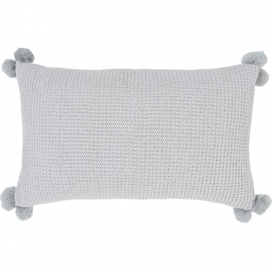Halima Light Grey Cotton Pillow