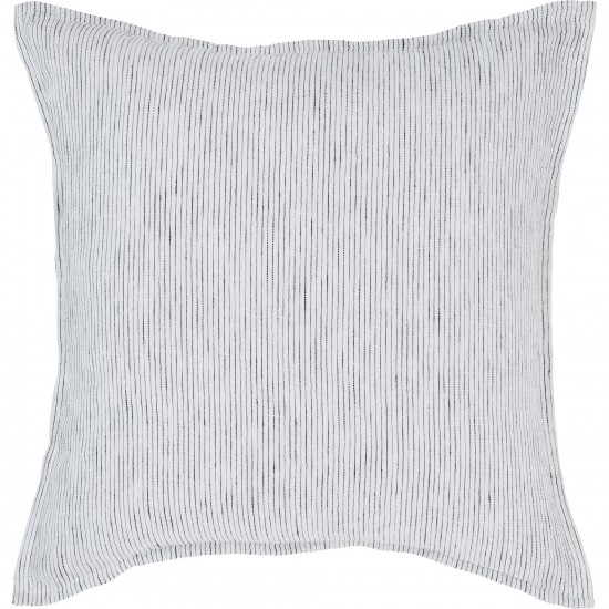 Syden White/Black Linen Pillow