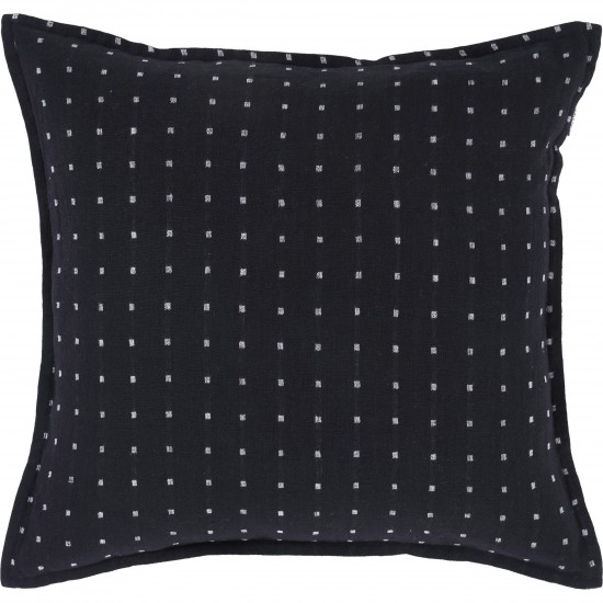 Brittany Black/White Linen Pillow