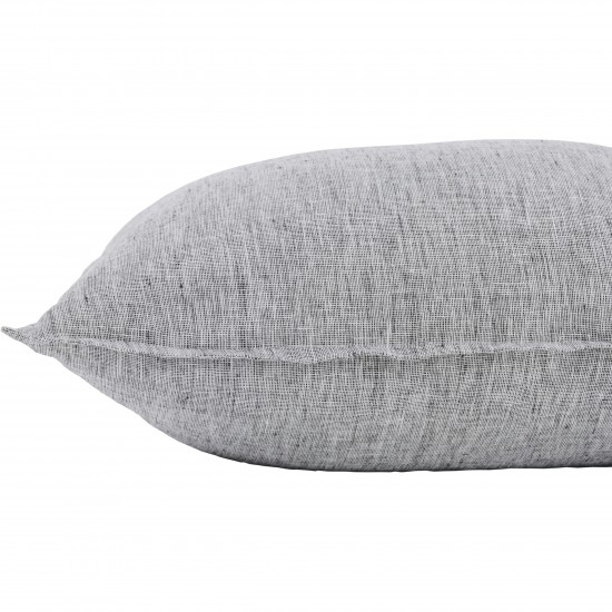 Falcon White/Black Linen Pillow