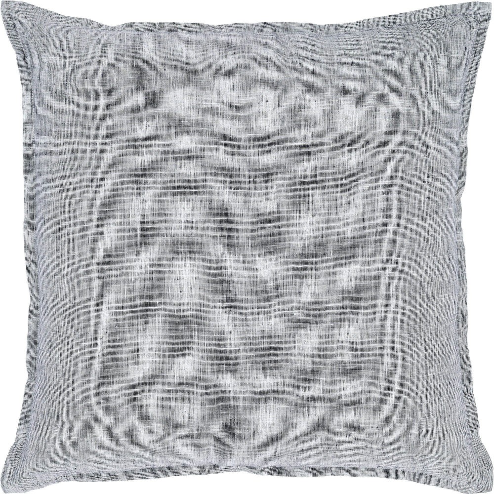 Oriana White/Navy Linen Pillow