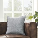 Oriana White/Navy Linen Pillow