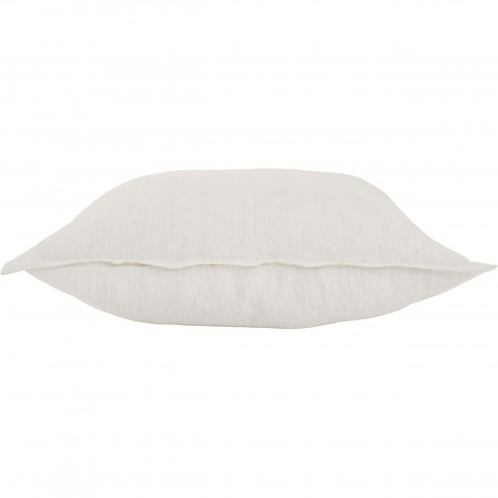 Shayaz White/Natural Linen Pillow