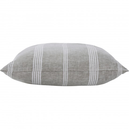 Damari Olive/White Linen Pillow