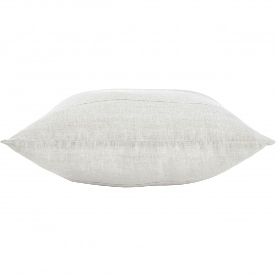 Malia Natural/Olive Linen Pillow