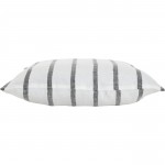 Nimah White/Black Linen Pillow