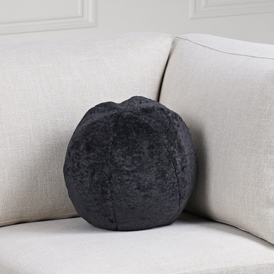 Carife Black Shearling Pillow