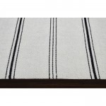 Alice Ivory/Black Hand Woven Wool Rug (24X39)