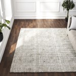 Hazel Taupe/Ivory Machine Knitted Micro Polyester Rug (39X59)