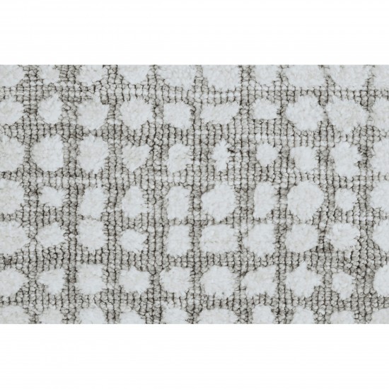 Hazel Taupe/Ivory Machine Knitted Micro Polyester Rug (39X59)