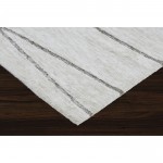 Hazel Off-White/Grey Machine Knitted Micro Polyester Rug (39X59)