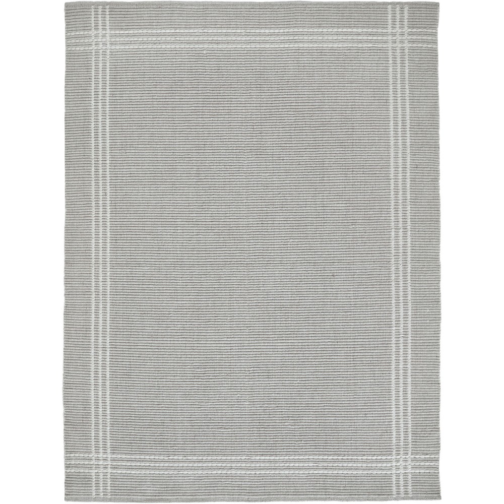 Lindley Oatmeal Hand Woven Wool, Polyester Rug (94X122)