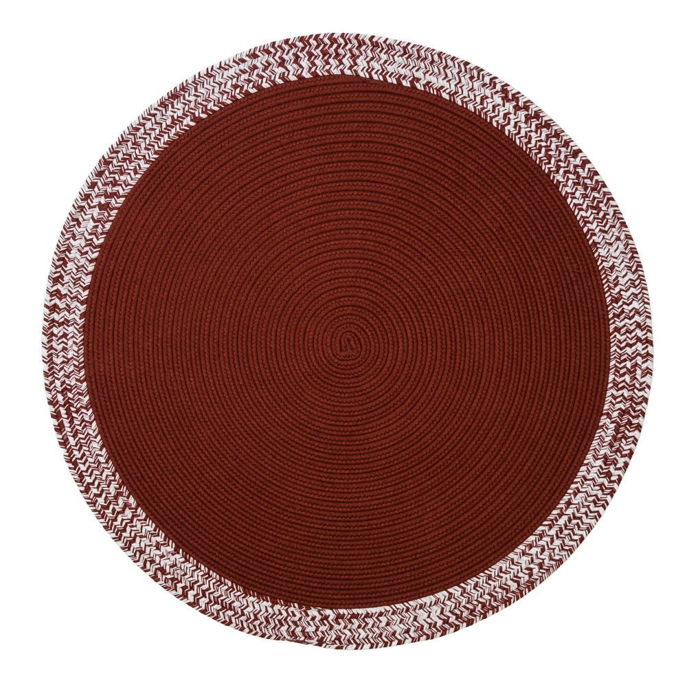 Bordered Under-Tree Christmas Reversible Round Rug - Red 65” x 65” Bordered Under-Tree Christmas Reversible Round Rug - Red 65” x 65”