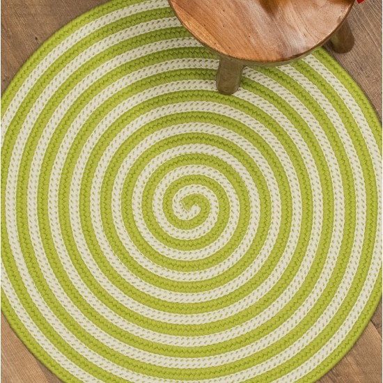 Candy Cane Rugs - Green 35” x 35”