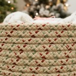 Dasher Woven Holiday Basket - Natural Multi 16"x16"x14"